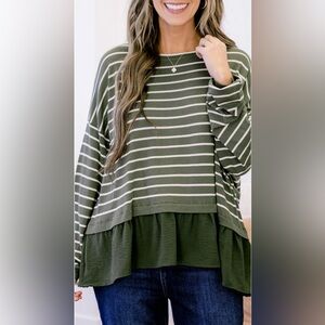 Chic Soul Hard At Work Top Navy 1X NWT IN PACKAGE